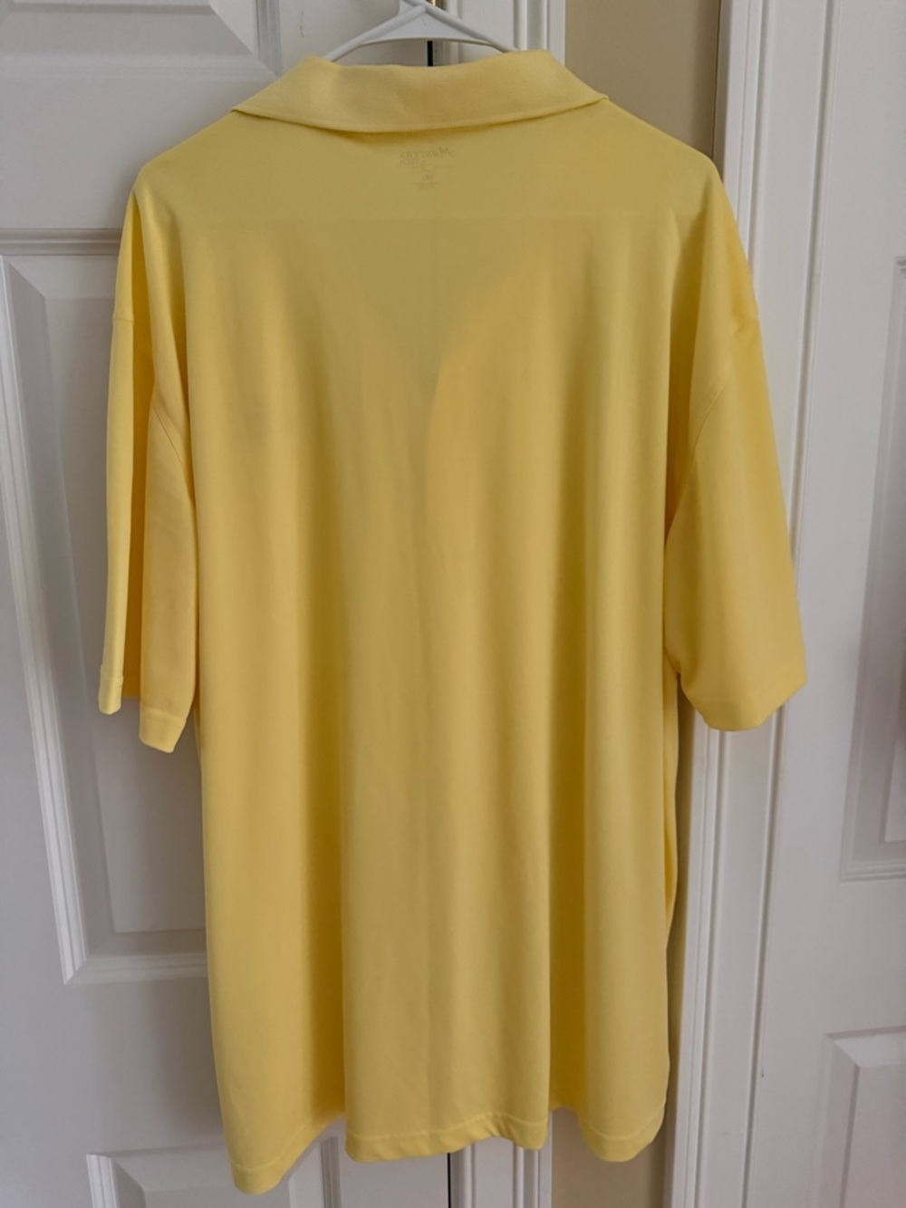 Masters Light Yellow Polo Shirt with Embroidered Logo - Picture 2 of 3